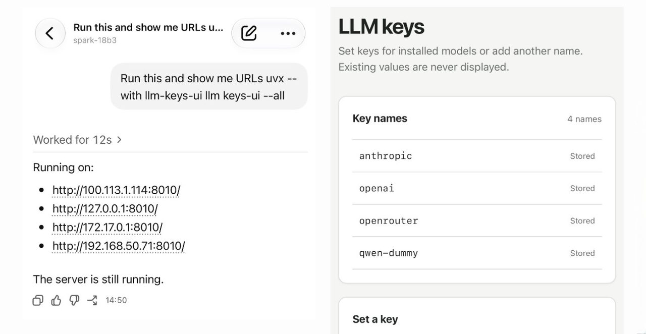 llm-keys-ui 0.1 — gérer les clés API à distance